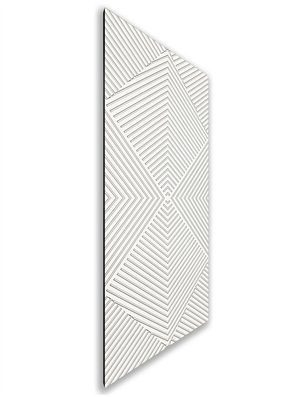 Holzschiebetür Nur Türblatt - Weiss  Model 2054