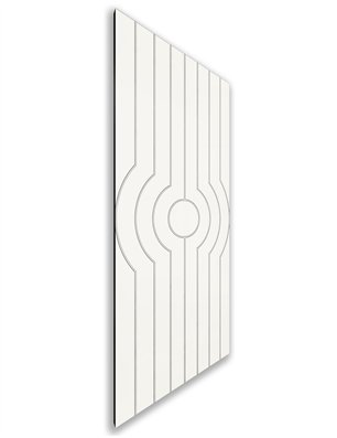 Holzschiebetür Nur Türblatt - Weiss  Model 2055