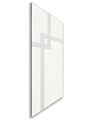 Holzschiebetür Nur Türblatt - Weiss Model 2059