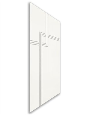 Holzschiebetür Nur Türblatt - Weiss  Model 2059