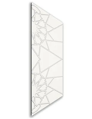 Holzschiebetür Nur Türblatt - Weiss Model 2069