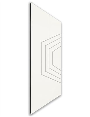 Holzschiebetür Nur Türblatt - Weiss  Model 2072