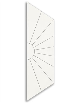 Holzschiebetür Nur Türblatt - Weiss  Model 2074