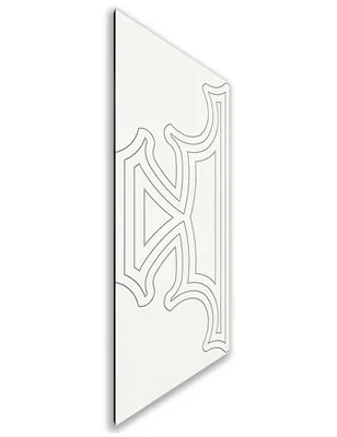 Holzschiebetür Nur Türblatt - Weiss Model 2086