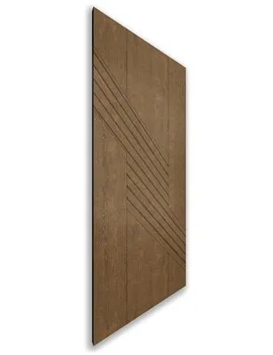 Holzschiebetür Nur Türblatt - Nussbaum Model 2019