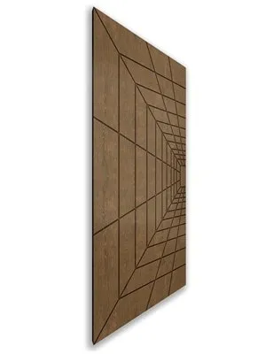 Holzschiebetür Nur Türblatt - Nussbaum Model 2034