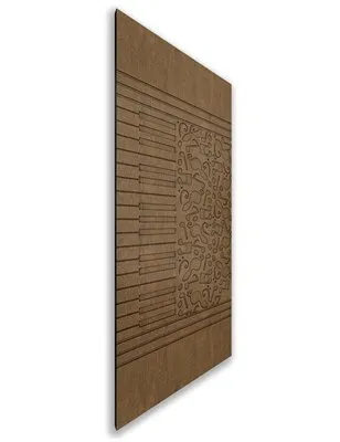 Holzschiebetür Nur Türblatt - Nussbaum Model 2061