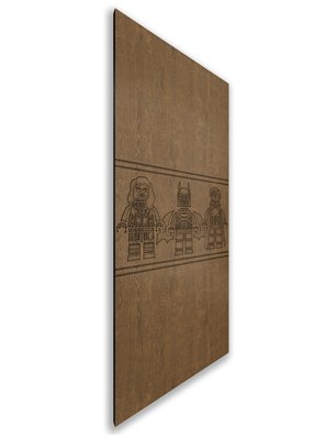 Holzschiebetür Nur Türblatt - Nussbaum  Model 2063