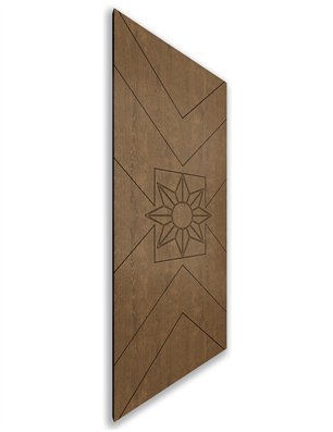 Holzschiebetür Nur Türblatt - Nussbaum  Model 2082