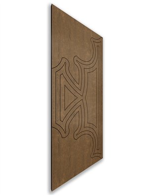 Holzschiebetür Nur Türblatt - Nussbaum  Model 2086