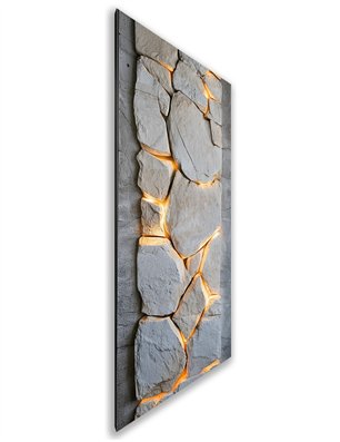 Holzschiebetür Nur Türblatt - Beton und Stein  Model 2035