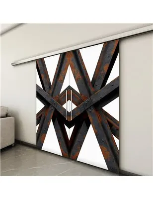 Holzschiebetür Slim-Line - Industrie Model 4041