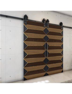 Holzschiebetür Barn-Line - Holz-Mix  Model 3008-3