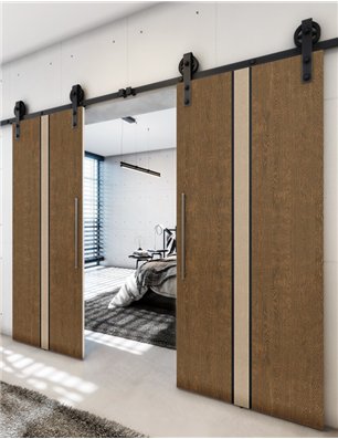 Holzschiebetür Barn-Line - Holz-Mix  Model 3030