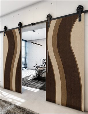 Holzschiebetür Barn-Line - Holz-Mix  Model 3064