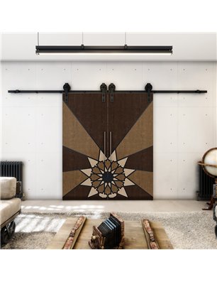 Holzschiebetür Barn-Line - Holz-Mix  Model 3068-2