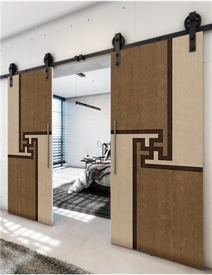 Holzschiebetür Barn-Line - Holz-Mix  Model 3071