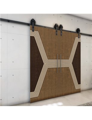 Holzschiebetür Barn-Line - Holz-Mix  Model 3079-3