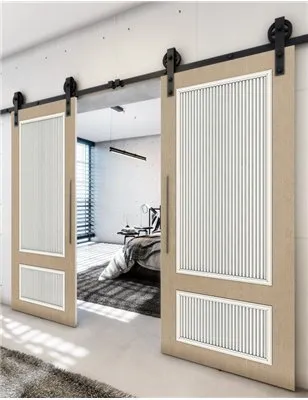 Holzschiebetür Barn-Line - Eiche und Weiss Model 3006