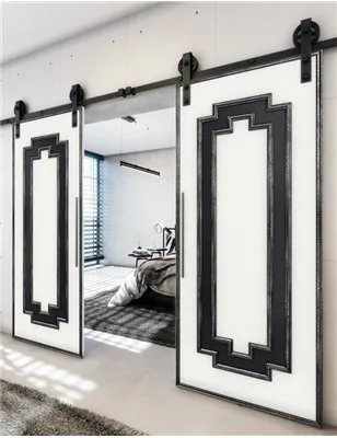 Holzschiebetür Barn-Line - Hell - Dunkel-Mix Model 3003