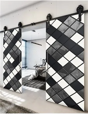 Holzschiebetür Barn-Line - Hell - Dunkel-Mix Model 3025