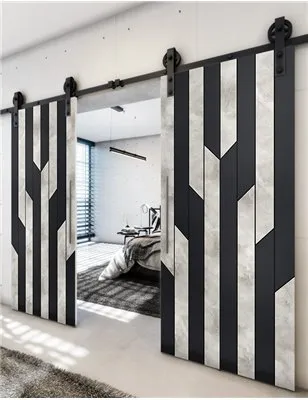 Holzschiebetür Barn-Line - Hell - Dunkel-Mix Model 3039