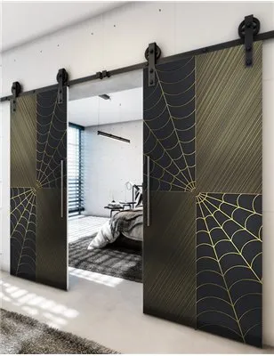 Holzschiebetür Barn-Line - Hell - Dunkel-Mix Model 3076