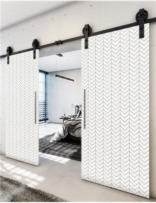 Holzschiebetür Barn-Line - Weiss Model 3043