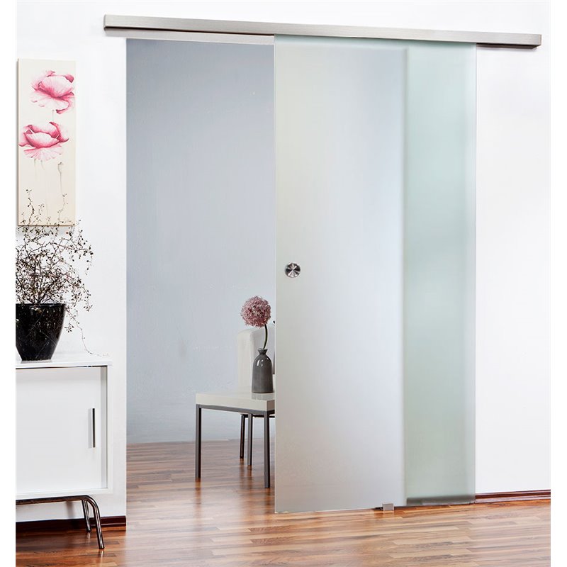 Glasschiebetür Slim Line Satino