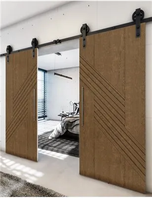 Holzschiebetür Barn-Line - Nussbaum Model 3019