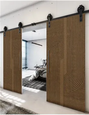 Holzschiebetür Barn-Line - Nussbaum Model 3040