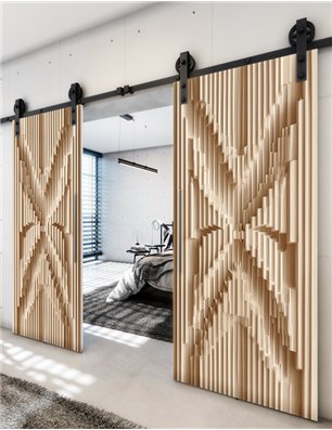 Holzschiebetür Barn-Line - Holzkunst  Model 3009