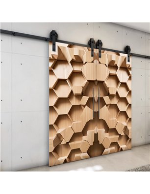 Holzschiebetür Barn-Line - Holzkunst  Model 3017-3