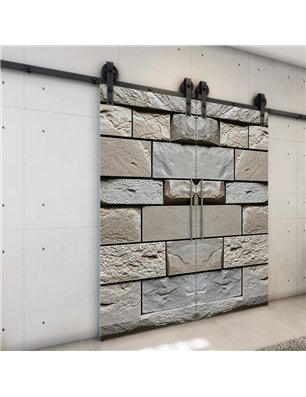 Holzschiebetür Barn-Line - Beton und Stein  Model 3020-3