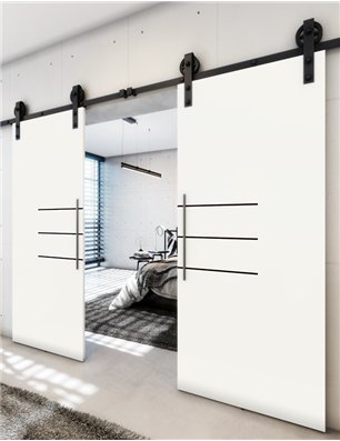 Holzschiebetür Barn-Line - Design-Linien  Model 3012