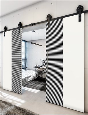 Holzschiebetür Barn-Line - Design-Linien  Model 3021