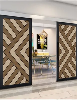 Holzschiebetür Eco-Line - Holz-Mix Model 3009