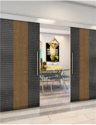 Holzschiebetür Eco-Line - Holz-Mix Model 3013