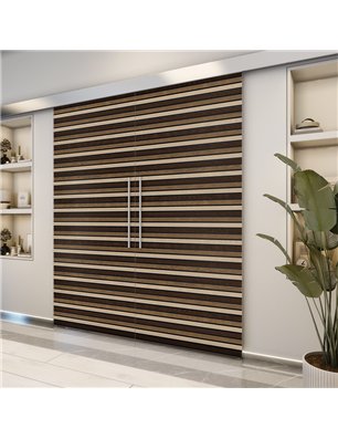 Holzschiebetür Eco-Line - Holz-Mix  Model 3014-2
