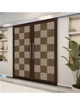 Holzschiebetür Eco-Line - Holz-Mix  Model 3015-2