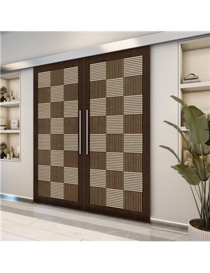 Holzschiebetür Eco-Line - Holz-Mix  Model 3015-2