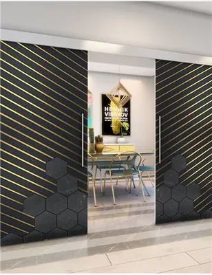 Holzschiebetür Eco-Line - Holz-Mix Model 3016