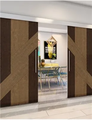 Holzschiebetür Eco-Line - Holz-Mix Model 3019