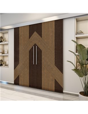 Holzschiebetür Eco-Line - Holz-Mix  Model 3019-2