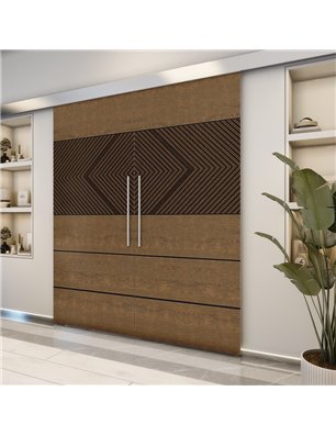Holzschiebetür Eco-Line - Holz-Mix  Model 3020-2