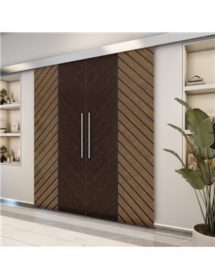 Holzschiebetür Eco-Line - Holz-Mix  Model 3024-2
