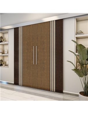 Holzschiebetür Eco-Line - Holz-Mix  Model 3028-2