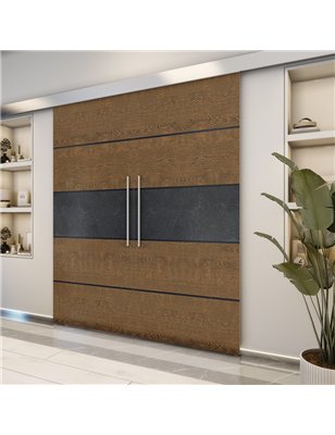 Holzschiebetür Eco-Line - Holz-Mix  Model 3031-2