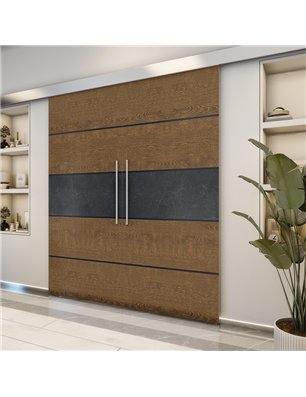 Holzschiebetür Eco-Line - Holz-Mix  Model 3031-2