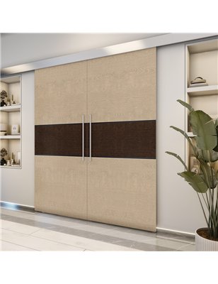 Holzschiebetür Eco-Line - Holz-Mix  Model 3032-2